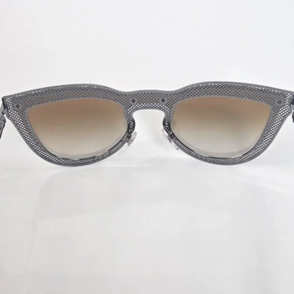 Valentino Gunmetal Cat Eye Sunglasses w/ Gold Gradient Lenses‎